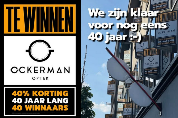 Optiek Ockerman bestaat 40 jaar!